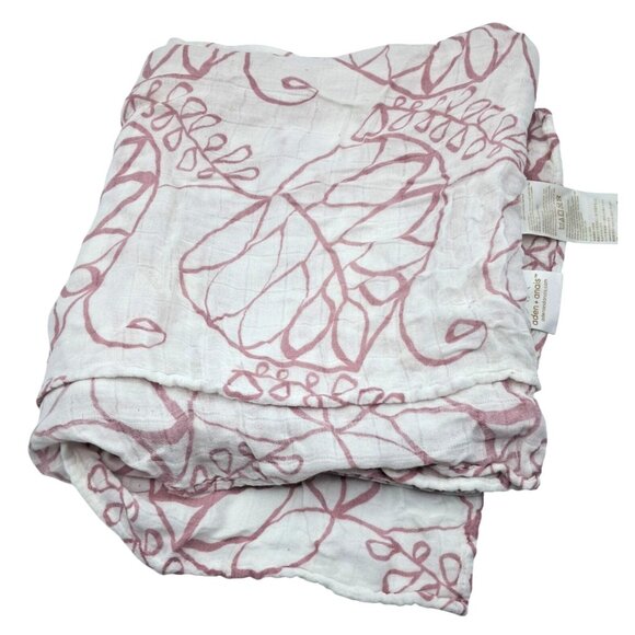 Aden + Anais 2 Swaddle Blankets Viscose From Bamboo Pink Gray White 46x44 - Picture 5 of 6